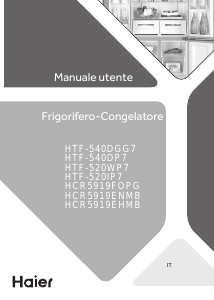 Manuale Haier HCR5919EHMB Frigorifero-congelatore