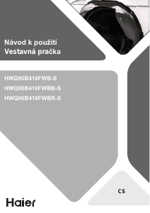 Manuál Haier HWQ90B416FWBB-S Pračka