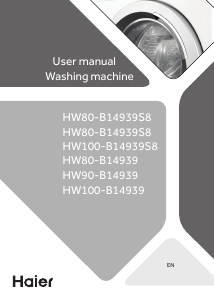 Manual Haier HW80-B14939S8 Washing Machine