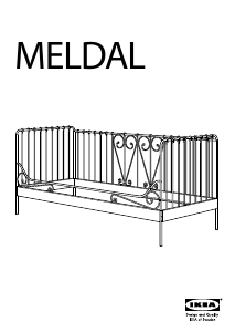 Priručnik IKEA MELDAL Sofa na rasklapanje