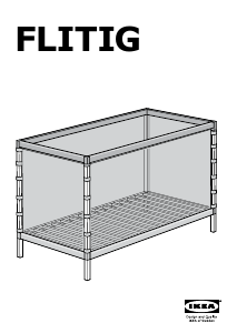 Посібник IKEA FLITIG Дитяче ліжко