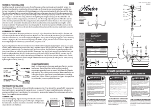 Manual de uso Hunter 19280 Teren Lámpara