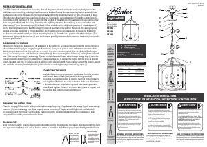 Manual de uso Hunter 19285 Highland Hill Lámpara