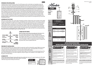 Manual Hunter 19263 Felippe Lamp