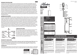 Manual de uso Hunter 19123 Astwood Lámpara