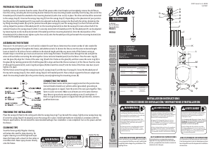 Mode d’emploi Hunter 19311 Belltown Lampe