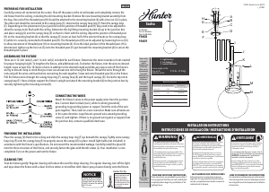 Manual Hunter 19658 Sacha Lamp