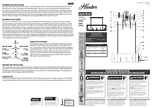 Manual Hunter 19091 Squire Manor Lamp