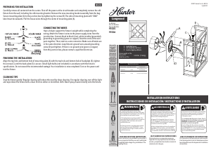 Manual de uso Hunter 19336 Langwood Lámpara