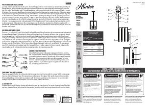 Handleiding Hunter 19085 Squire Manor Lamp