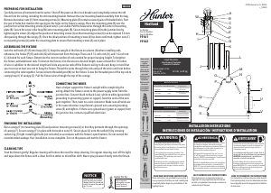 Manual Hunter 19161 Hartland Lamp