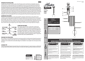 Manual de uso Hunter 19569 Maple Lámpara