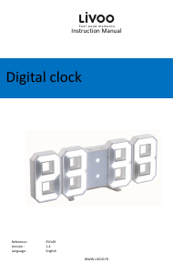 Manual Livoo RV149 Alarm Clock
