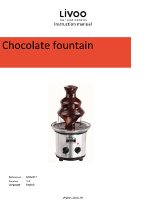 Manual Livoo DOM377 Chocolate Fountain