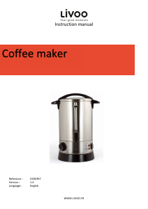 Manual Livoo DOM397 Coffee Machine