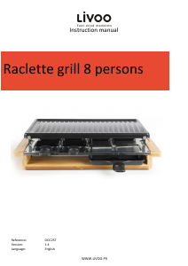 Manual Livoo DOC257 Raclette Grill