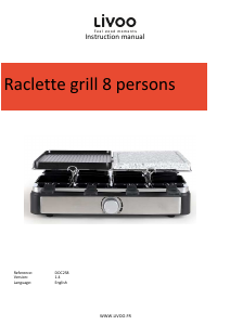 Manual Livoo DOC258 Raclette Grill