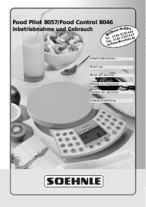 Manual de uso Soehnle 8046 Food Control Báscula de cocina