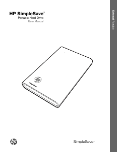 Manual HP SimpleSave Hard Disk Drive