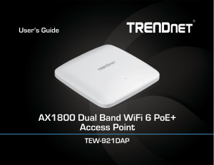 Manual TRENDnet TEW-921DAP Access Point