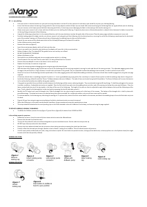 Mode d’emploi Vango Sonoma II Auvent