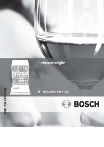 Manuale Bosch SGS43E12II Lavastoviglie