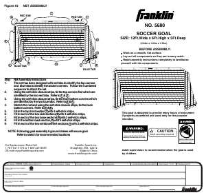 Bruksanvisning Franklin 5680 Fotbollsmål