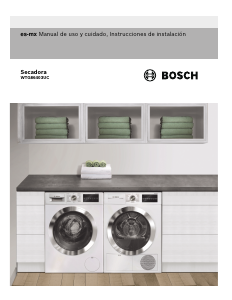 Manual de uso Bosch WTG86403UC Secadora