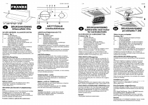 Käyttöohje Franke F 240-16 Liesituuletin