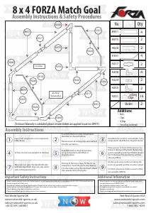 Manual de uso Forza 8x4 Match Portería de fútbol