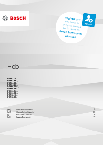 Manual de uso Bosch PKE645BB2E Placa