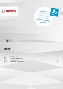Rokasgrāmata Bosch PKE645CA2E Plīts virsma