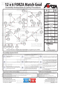 Manuale Forza 12x6 Match Porta da calcio