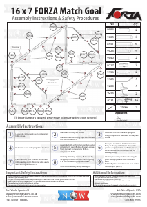 Manual de uso Forza 16x7 Match Portería de fútbol