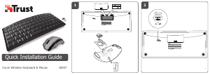 Manuál Trust 18057 Curve Wireless Klávesnice