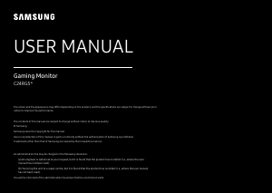 Manual Samsung C24RG50FQU LED Monitor