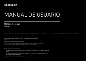 Manual de uso Samsung C24RG50FQU Monitor de LED
