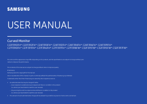 Manual Samsung C27F390FHU LED Monitor