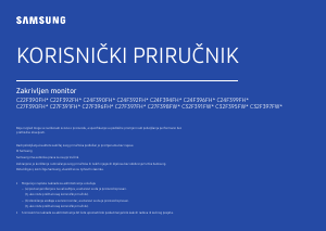 Priručnik Samsung C27F390FHU LED zaslon