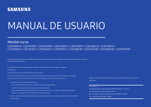 Manual de uso Samsung C27F390FHU Monitor de LED