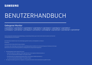 Bedienungsanleitung Samsung C27F396FHU LED monitor