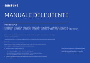 Manuale Samsung C27F396FHU Monitor LED