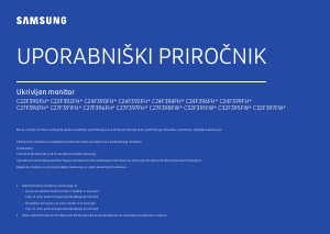 Priročnik Samsung C27F396FHU LED-zaslon