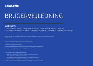 Brugsanvisning Samsung C27F398FWU LED-skærm