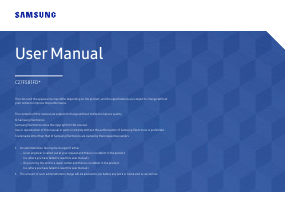 Manual Samsung C27F581FDU LED Monitor