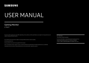 Manual Samsung C27FG73FQU LED Monitor