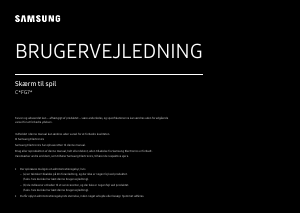 Brugsanvisning Samsung C27FG73FQU LED-skærm