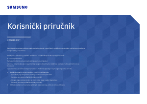 Priručnik Samsung C27H800FCU LED zaslon