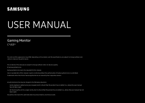 Manual Samsung C27JG50QQU LED Monitor