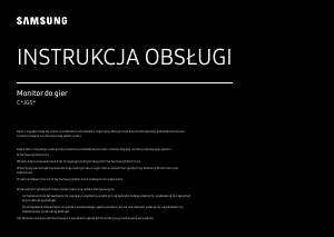 Instrukcja Samsung C27JG50QQU Monitor LED